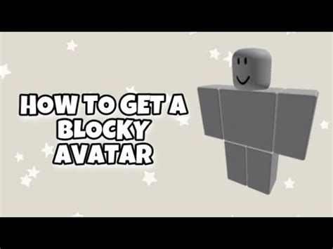 How to get a Blocky avatar in Roblox - YouTube