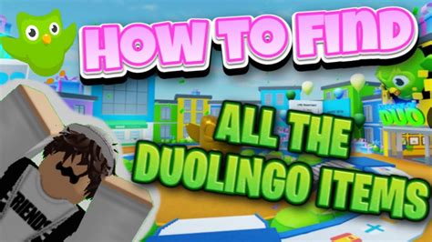 How to get all free items in Roblox Duolingo Game Hub 