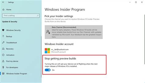 How to get out of Windows Insider program