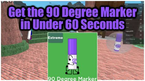How to get the 90 Degree Marker in Find the Markers - Roblox - Pro 