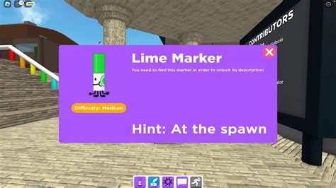 How to get the Lime Marker in Find the Markers - Roblox - Pro Game 