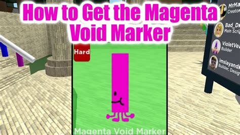 How to get the Magenta Void Marker in Find the Markers – Roblox
