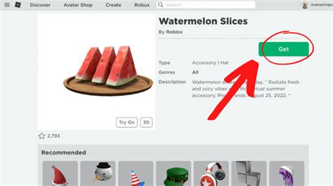 How to get the free Watermelon Slices avatar item in Roblox - Pro 