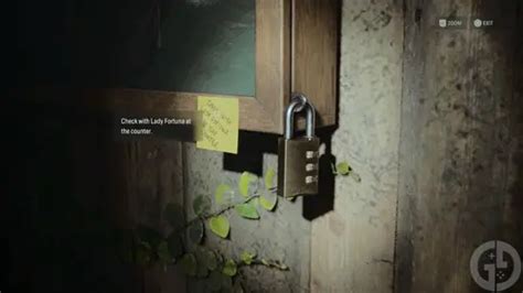 How to get the padlock code and unlock the shotgun cabinet in Alan Wake 2