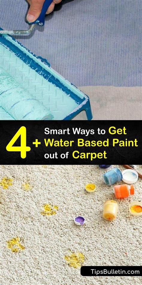 How to get water-based paint out of carpet