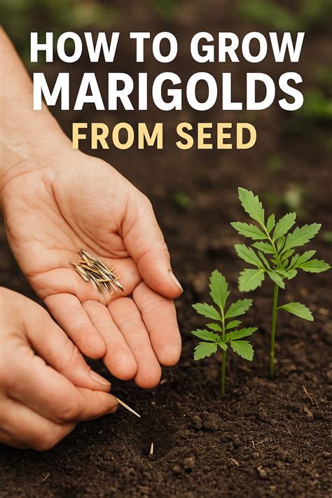 How to grow marigolds from seed in the ground