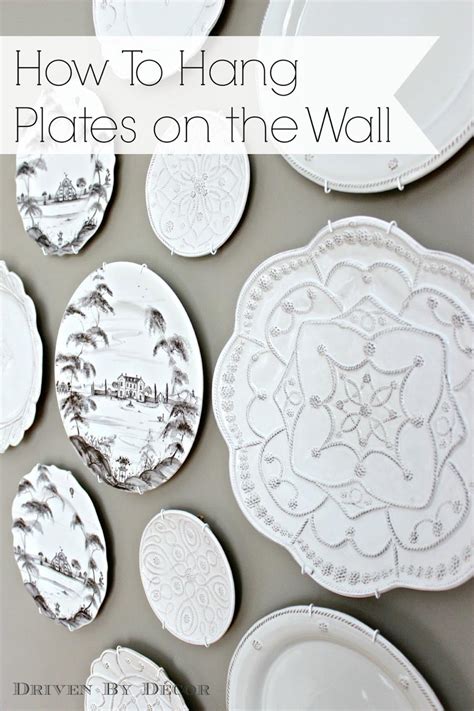 How to hang plates on a wall