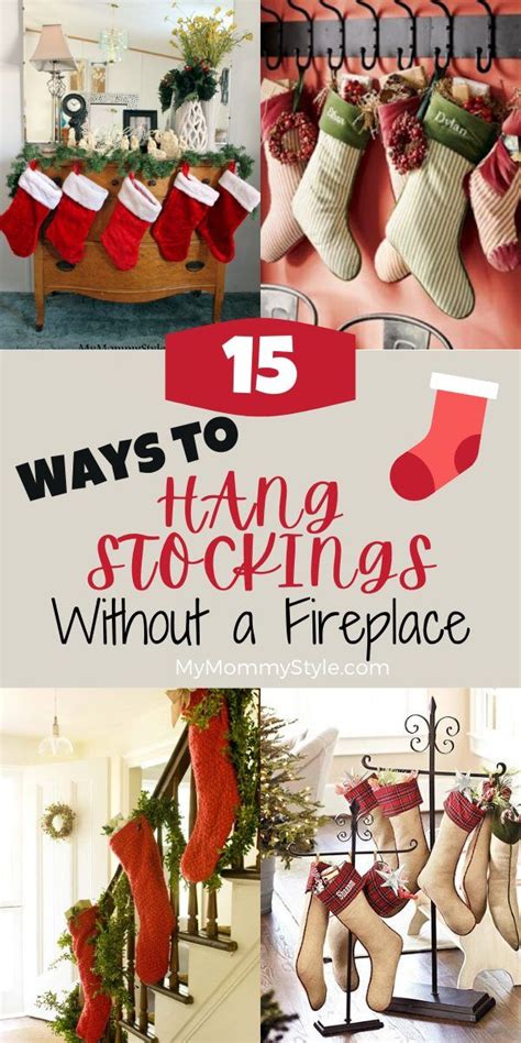 How to hang stockings with string