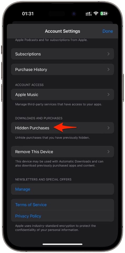 How to hide apps from your App Store Purchase History