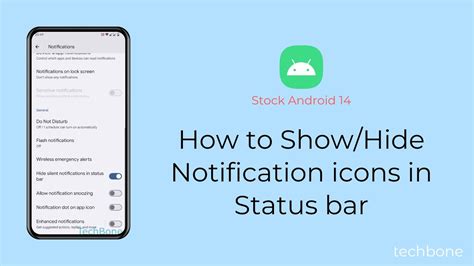 How to hide notification icons from the status bar on Android