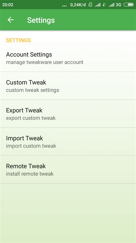 How to importation Latest Working Tweakware Tweaks