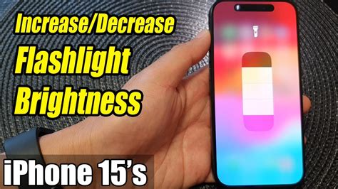 How to increase or decrease your iPhone flashlight brightness