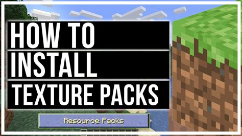 How to install Minecraft texture packs
