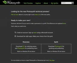 How to install Photosynth on Windows 10