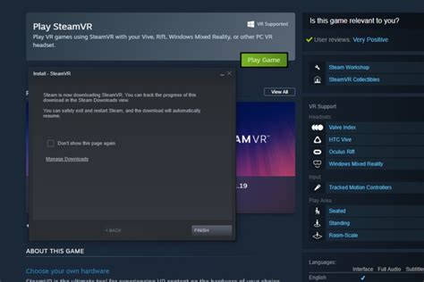 How to install SteamVR