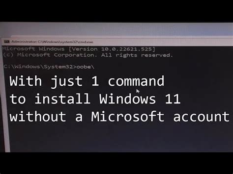 How to install Windows 11 without a Microsoft account with Command Prompt