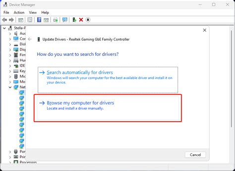 How to install drivers manually on Device Manager