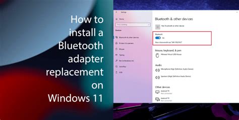 How to install second Bluetooth adapter