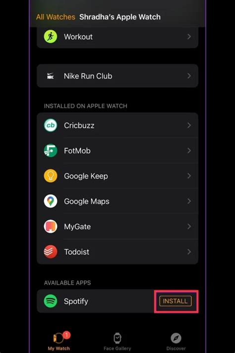 How to install the Apple Watch Spotify App