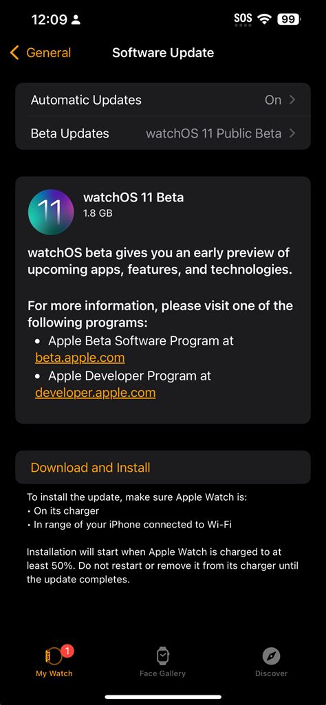 How to install watchOS 11.0.1