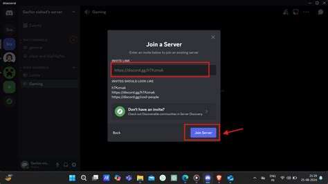 How to join a Discord server
