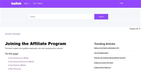How to join the Twitch Affiliate Program