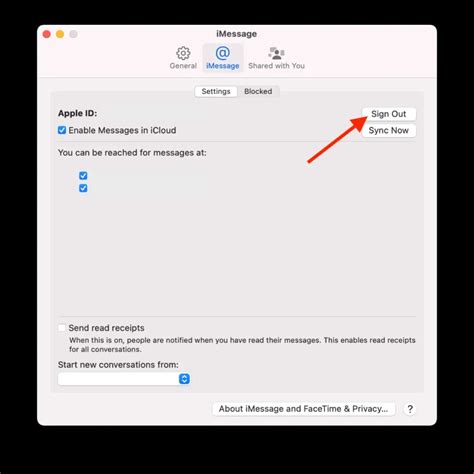 How to log out of iMessage on Mac