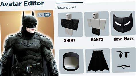 How to make Batman in Roblox - YouTube