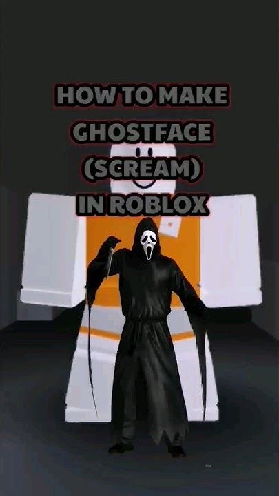 How to make Ghostface in Roblox - YouTube