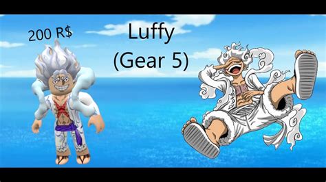 How to make Luffy Gear 5 in Roblox - YouTube