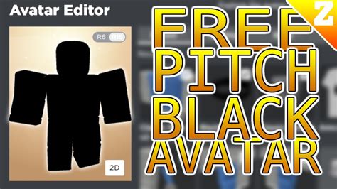 How to make a FREE PITCH BLACK AVATAR TRICK! (Roblox 