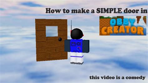 How to make a double door in Obby Creator Roblox! - YouTube