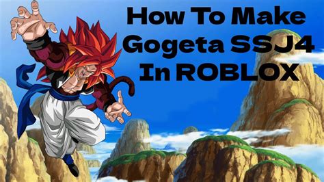 How to make a gogeta roblox avatar - YouTube