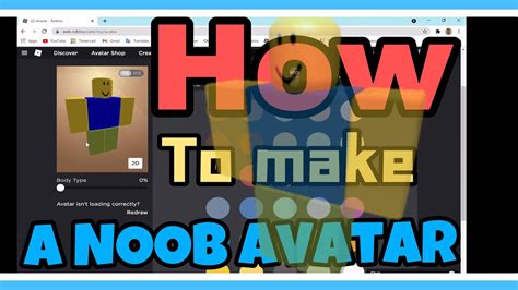 How to make a noob avatar on roblox - YouTube