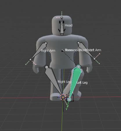 How to make bone stay still while animating using r6 rig in blender 