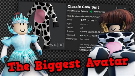How to make the biggest Roblox avatar! - YouTube