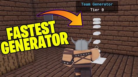 How to make your generator faster in Roblox Bedwars CUSTOM 