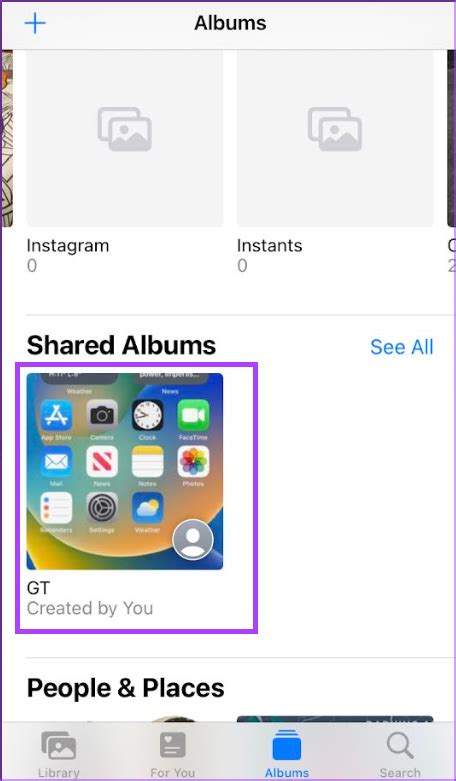 How to manage Shared Albums