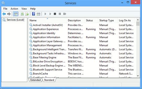 How to manage services from Services console