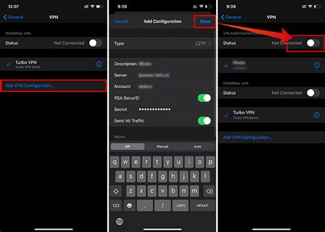 How to manually configure VPN on iPhone