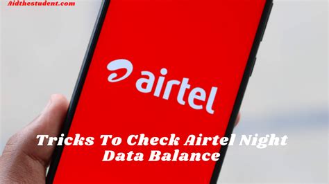 How to mark Airtel Night Data Balance