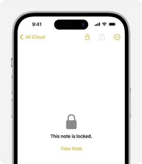 How to open a locked note on iPhone