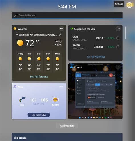 How to personalize your widgets