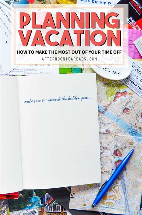 How to plan a vacation