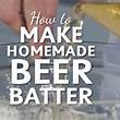 How to prepare the ingredients for making beer batter.