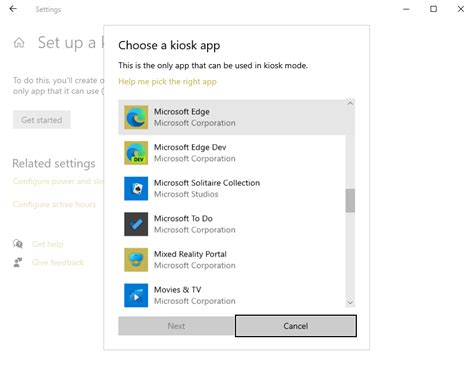 How to prepare to set up Microsoft Edge in kiosk mode on Windows 10