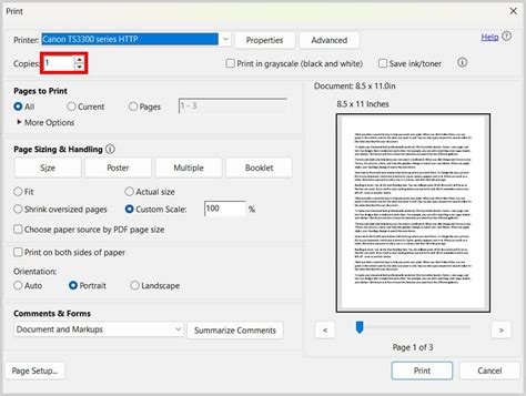 How to print from PDF