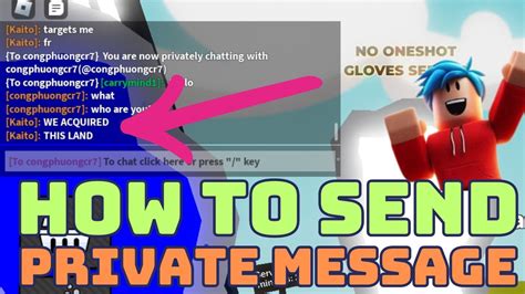 How to private a message in a game on Roblox - Quora