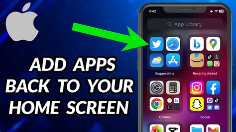 How to put apps back on the Home Screen