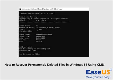 How to recover deleted files using CMD